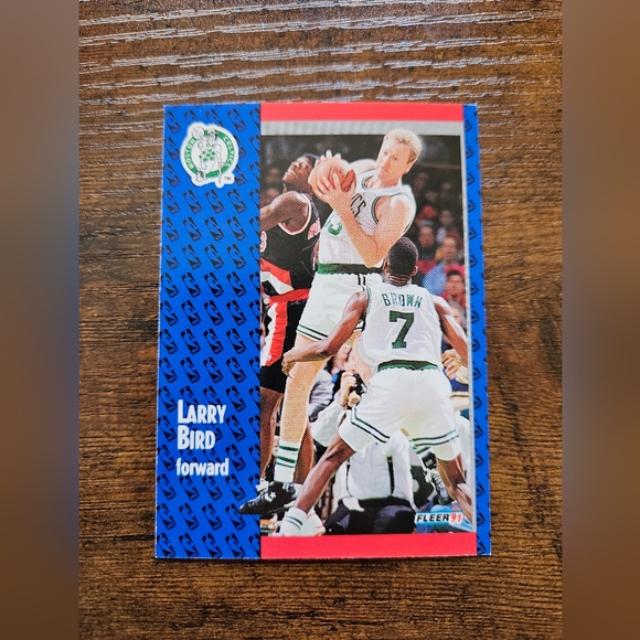 Larry Bird Fleer 1991 #8 - Picture 1 of 2